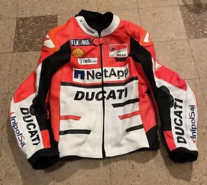Leather Ducati Motorcycle Jacket Size 44 - Picture 1 of 21