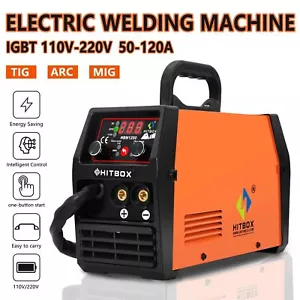 HITBOX Mig Welder Semi-Automatic 110V 220V Inverter HBM1200 Welding Machine - Picture 1 of 10