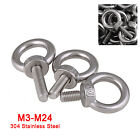 M3 M4 M5 M6 M8 M10 M12 A2 304 Stainless Steel - Lifting Eye Bolts Metric Thread
