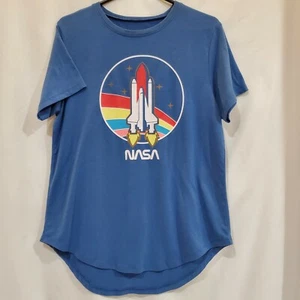 Women's Junior Large (11/13) Retro NASA Space Shuttle T-Shirt - Picture 1 of 5