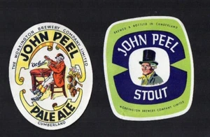 Beer Labels UK - Workington - John Peel - Cumberland - 2 different #917 - Picture 1 of 1