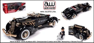 Auto World '35 Auburn 851 Speedster & Mr. Coche diecast Monopoly escala 1:18 AWS140 - Imagen 1 de 18