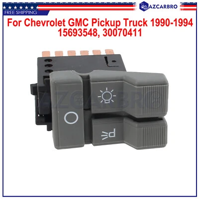 Headlight Parking Light Rocker Switch For 1992-94 Chevrolet Suburban C1500 C2500 - Image 1 of 4