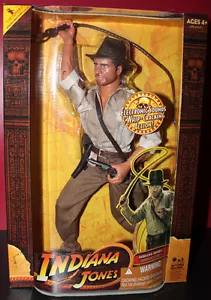 INDIANA JONES 12" FIGUR RAIDERS OF THE LAST ARCHE MIT ELEKTRONISCHEN SOUNDS NEUWERTIG IN BOX - Bild 1 von 1
