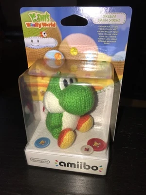 GREEN YARN YOSHI AMIIBO - Nintendo/Wii U/Woolly World/Brand New/Sealed - Image 1 of 4