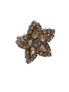 Vintage Ring Strass/Paste Stern verstellbar (A9031) - Bild 1 von 5