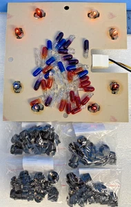 ROWE AMI CD OR 45RPM JUKEBOX A B C D E G H I J LOT OF 80 PIECES #73 COLOR LIGHTS - Picture 1 of 15