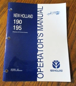 New Holland 195  190 Manure Spreader Operator Adjustment Maintenance Manual 1997 - Picture 1 of 3