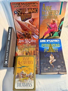 Ann McCafrey Book Lot of 6 HB/DJ FIRST EDITIONS Like New - Picture 1 of 12