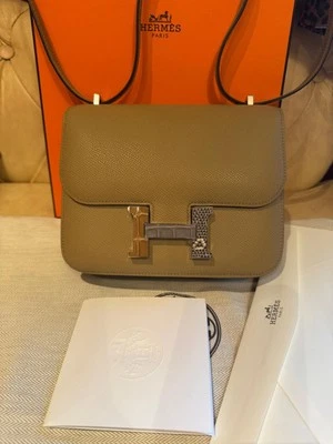 NEW Hermes 2025 Constance 18 Epsom Nata Aligator Lizard Limited Edition Bag - Image 1 of 4