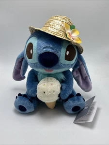 Disney Store exklusiver Japan Stitch Plüsch Strohhut Eiscreme neu mit Etikett - Bild 1 von 7
