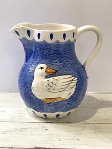 Brocca acqua/succo d'anatra 7" FATTORIA DI CAMPAGNA DECORATIVA DI SIGMA TASTESETTER VINTAGE - Foto 1 di 8