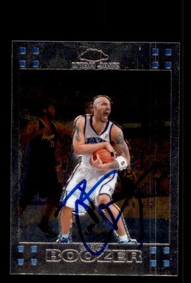 Signed Basketball Card Auto Carlos Boozer 2007-08 Topps Chrome #64 Utah Jazz - Image 1 of 2