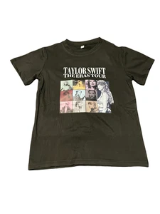 Taylor Swift - The Eras Tour US Termine schwarzes T-Shirt Jugend Teens Größe 10Y neu PLUS - Bild 1 von 3