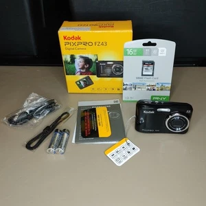 Nueva cámara digital Kodak PIXPRO FZ43 negra 16 MP 4X zoom (CAJA ABIERTA) - Imagen 1 de 24