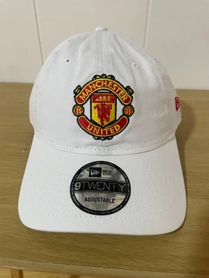 Gorra Manchester United ajustable con cierre a presión blanca Foto 1 de 4