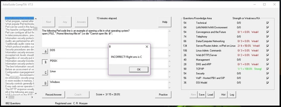 CompTIA A+ and Network+ Certs Exam Review - Diagnostic Software - Image 1 of 3