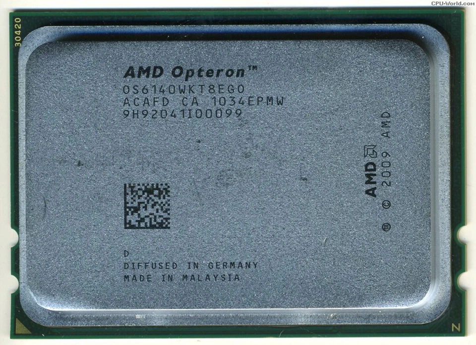 AMD Opteron 6140 OS6140WKT8EGO 2.6GHz 8-Core Socket G34  Processor CPU - Image 1 of 1