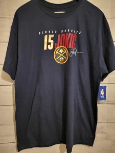 Denver Nuggets Jokic Short Sleeve T Shirt Men's XL Blue - Picture 1 of 5