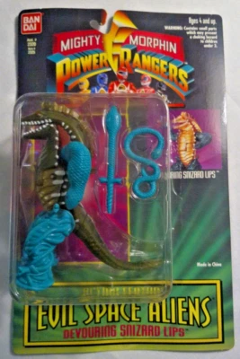 Винтажные губы Mighty Morphin Power Rangers Devouring Snizard 1994 новые в коробке - Изображение 1 из 4