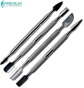 Set of 4 New Nail Pusher Cuticle Remover Manicure Pedicure Stainless Steel Tools - Picture 1 of 7