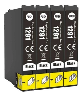 4 Black Ink Cartridge Use With Epson Stylus SX425W SX438W SX440W - Picture 1 of 3