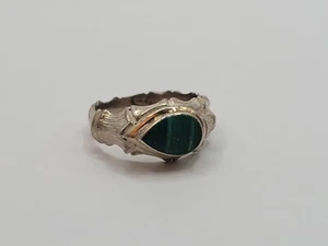Unique Turquoise 2.9g Sterling Silver Size 4.5 Ring - Picture 1 of 6