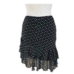 MY MICHELLE Women’s Black Skirt Sz S Polka Dot Print - Picture 1 of 3
