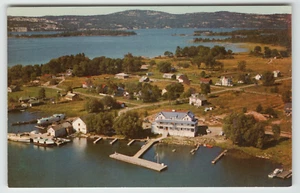 Postkarte Luftaufnahme des Sportsman's Inn in Killarney, Ontario, Kanada - Bild 1 von 2