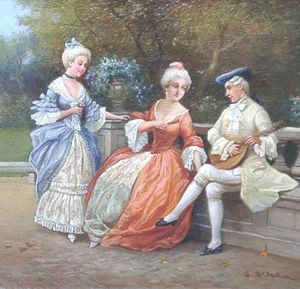Sedlacek Stephan Wien  - GENRE Im SCHLOSS - Park ROKOKO Pseudonym Galante Szene - Bild 1 von 8