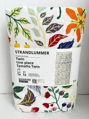 Ikea STRANDLUMMER Twin Duvet cover & pillowcase multicolor/floral pattern - NEW - Image 1 of 2