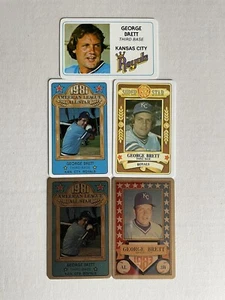 Kansas City Royals - George Brett - Lot von 5 Perma-Grafiken Kreditkarten - Bild 1 von 3