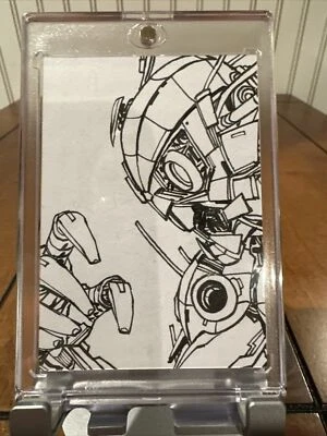 Panini Amazing Spider-Man Original Sketch Card 1 of 1 Spider-Man with Box. - Image 1 of 4