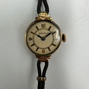 Vintage Geneva Watch Women 10K Rolled Gold Plated Case Manual Wind NOT WORKING - Picture 1 of 16