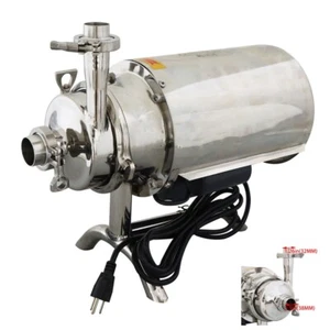 110V Stainless Steel Centrifugal Pump Food Grade Sanitary Beverage Pump 3T/H - Picture 1 of 13