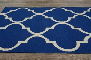 NULOOM MTVS20D Varanas Jubilee Zeitgenössisch Handgemacht Fläche Teppich, Marine - Bild 1 von 1