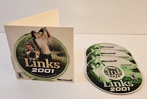 LINKS 2001 PC CD-Rom Windows Microsoft Sport Golf Game 3-Disc Set - Picture 1 of 2