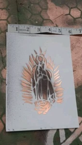 Mother Mary Hand Painted Paper Sticker Unique Goth Our Lady Punk - Picture 1 of 3
