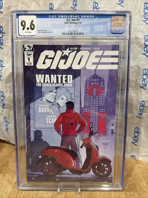G.I. Joe #1 CGC 9.6 MAIN COVER A 1ST PRINT Snake Eyes APPEARANCE IDW COMIC 2019 - Image 1 of 3