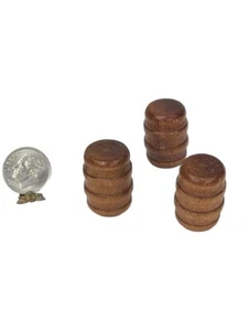 Konvolut 3 Holz Bierfass Maßstab 1:24 G Diorama Miniatur Zubehör Kneipe Bar Laden - Bild 1 von 3
