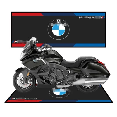 Alfombrilla de piso de garaje para motocicleta para BMW Motorrad alfombrilla de piso de 31"" x 87"" Foto 1 de 4