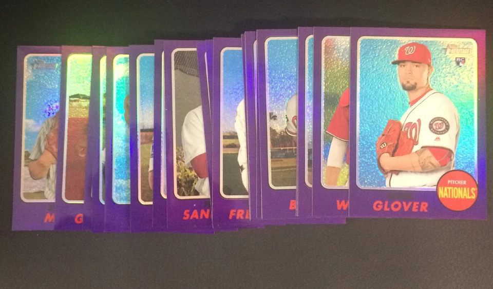 2017 Topps Heritage Chrome Purple Refractors - Singles - You Select - Image 1 of 1