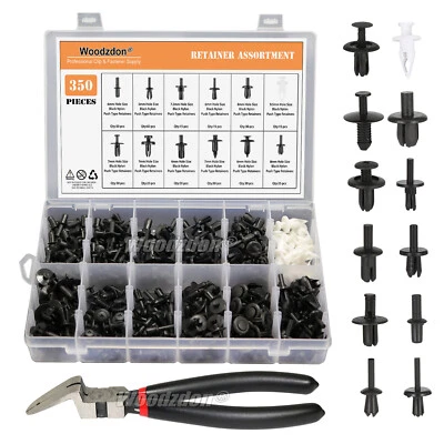 350 Push Clips Pilers Puller Interior Trim Fender Liner Expanding Rivet For BMW - Imagem 1 de 4