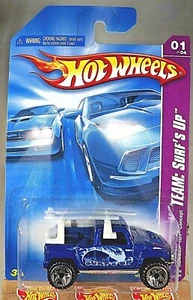 2008 Hot Wheels #117 Team: Surf's Up 1/4 HUMMER H3T CONCEPT Blue w/ORUT5 Spokes - Picture 1 of 5