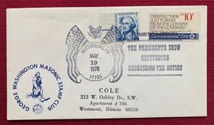 JOHN'S DEALS - US - 1978 GETTYSBURG, PA MASONIC COVER - ADDRESSING THE NATION - Picture 1 of 2