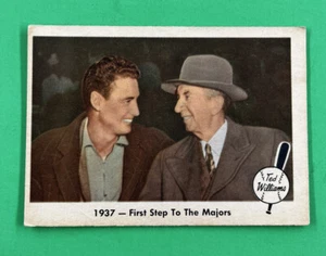 1959 Fleer Ted Williams 1937-First Steps to the Majors CD #9 pliegues desgaste en las esquinas - Imagen 1 de 1