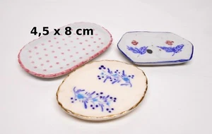 Set 3 Teller Miniatur Puppenhaus, Krippe, Vitrine, Kreation Fimo CL2 - Set4 - Bild 1 von 1