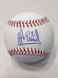ALCIDES ESCOBAR SIGNED ROMLB BASEBALL ROYALS WASHINGTON NATIONALS BECKETT BAS - Picture 1 of 2