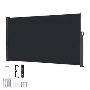 160 x 300cm Seitenzugmarkise Seitenmarkise Sichtschutzwand Markise Anthrazit Hof - Bild 1 von 12