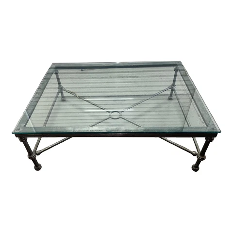 1980s Christopher Chodoff Brutalist Etruscan Style Wrought Iron Coffee Table Cover